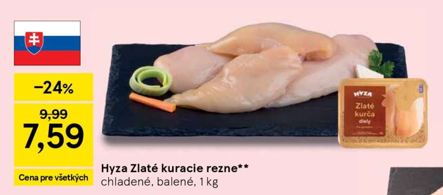 HYZA Zlaté kuracie rezne