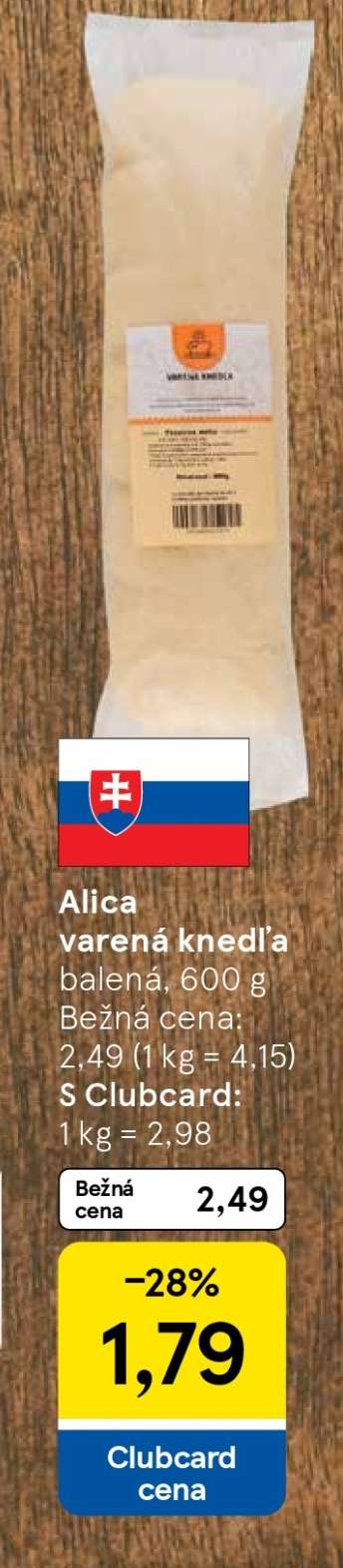 Alica varená knedľa balená 600 g