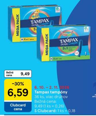 Tampax Tampóny