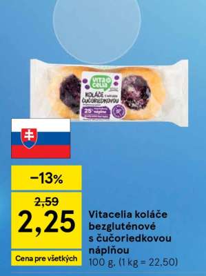 Vitacelia koláče bezgluténové s čučoriedkovou náplňou