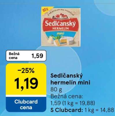 Sedlčanský hermelín mini