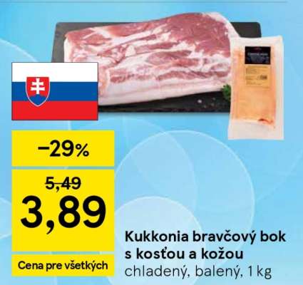 Kukkonia bravčový bok s kosťou a kožou