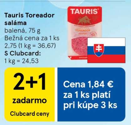 TAURIS TOREÁDOR SALÁMA