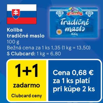 KOLIBA Tradičné maslo