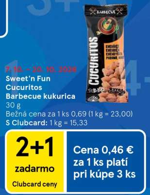Sweet'n Fun Cucuritos barbecue kukurica