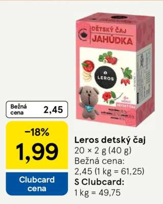 LEROS Detský čaj