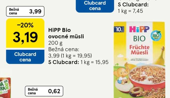 HiPP Bio ovocné müsli