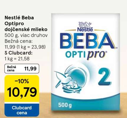 Nestlé Beba optipro dojčenské mlieko