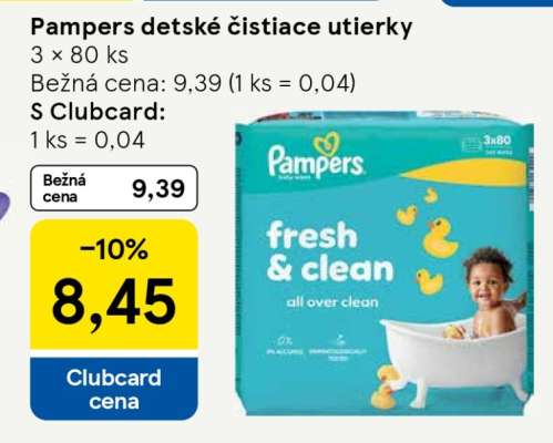 Pampers detské čistiace utierky