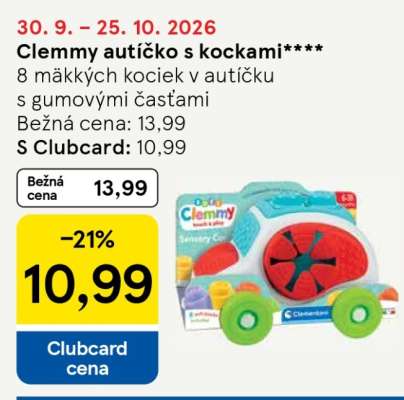 Clemmy autíčko s kockami