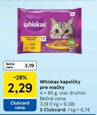 Whiskas kapsičky pre mačky
