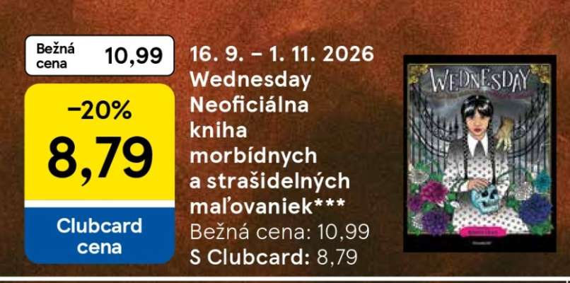 Wednesday Neoficiálna kniha morbídnych a strašidelných maľovaniek***