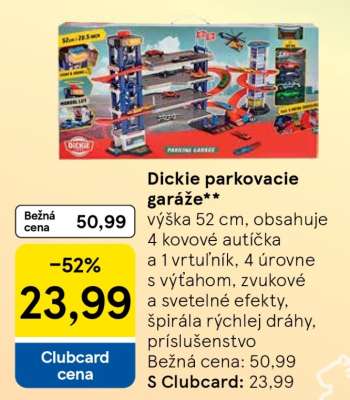 Dickie parkovacie garáže