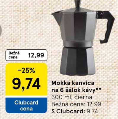 Mokka kanvica na 6 šálok kávy**