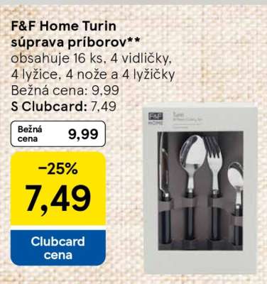 F&F Home Turin súprava príborov**