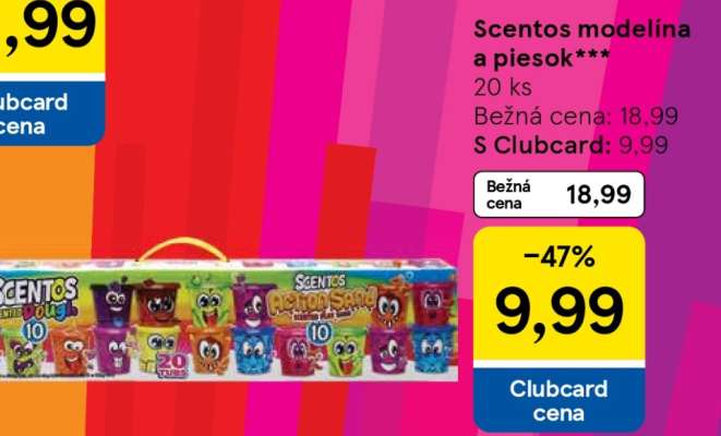 Scentos modelína a piesok**