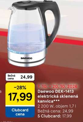 Daewoo DEK-1413 elektrická sklenená kanvica