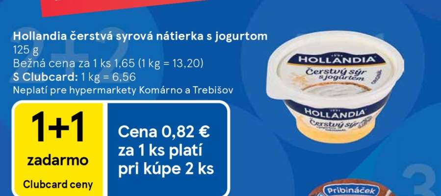 Hollandia čerstvá syrová nátierka s jogurtom