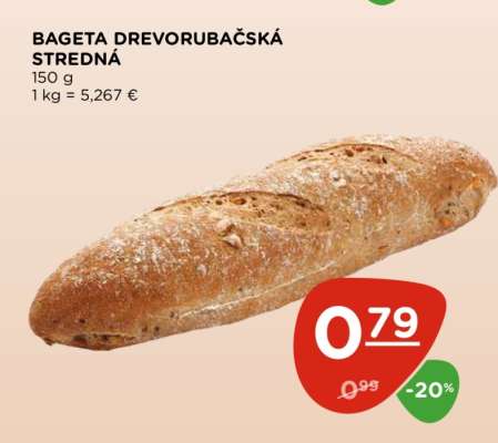 Bageta drevorubačská stredná