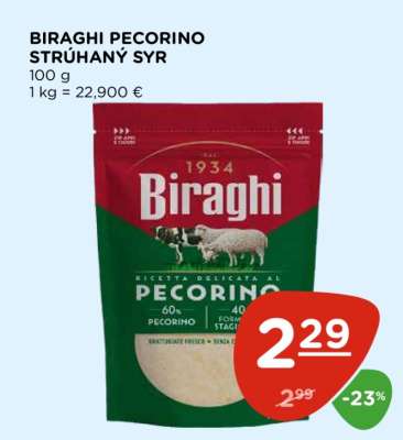 BIRAGHI PECORINO STRÚHANÝ SYR