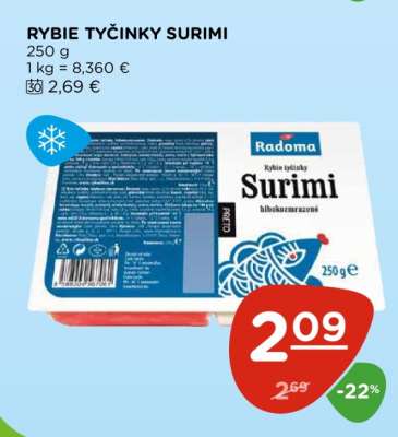 RYBIE TYČINKY SURIMI
