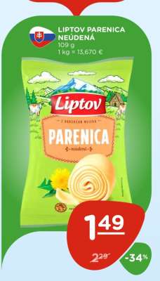 Liptov Parenica Neúdená