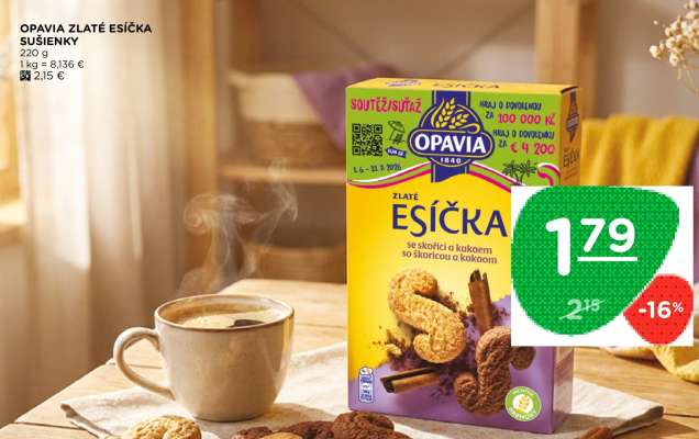 Opavia Zlaté Esička sušenky