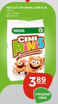 NESTLÉ CINI MINIS CEREÁLIE