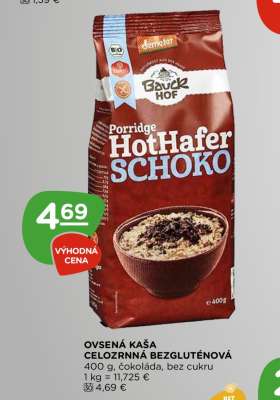 OVSENÁ KAŠA CELOZRNNÁ BEZGLUTÉNOVÁ