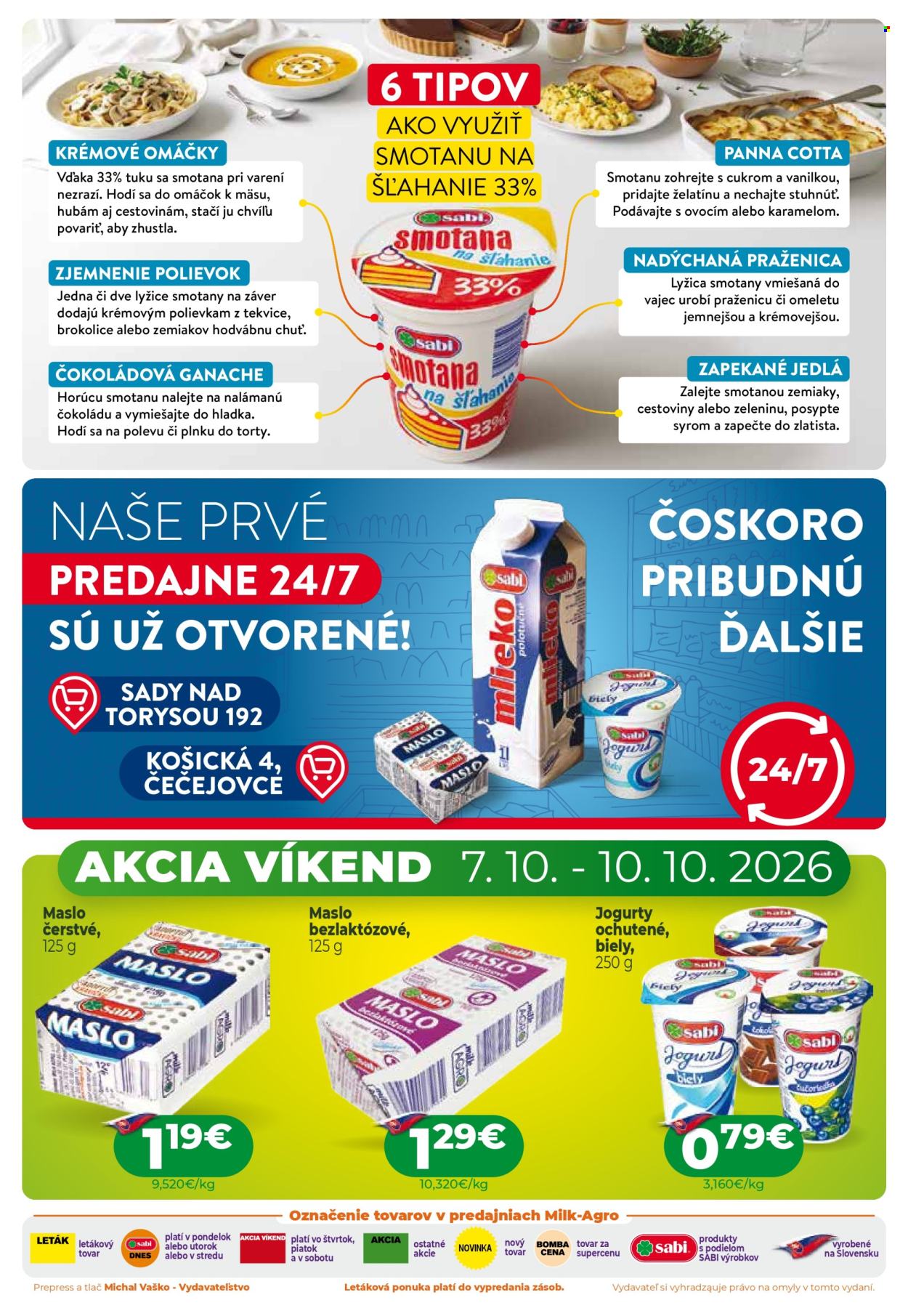 Leták Milk AGRO - 7.10.2026 - 20.10.2026. Strana 2