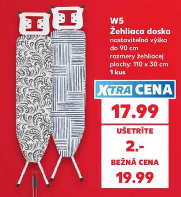 W5 Žehliaca doska