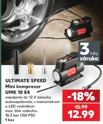 ULTIMATE SPEED Mini kompresor UMK 10 E4