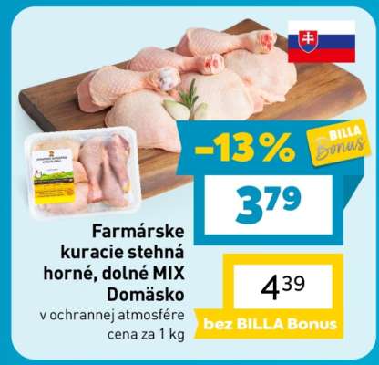 Farmárske kuracie stehná horné, dolné MIX Domáško