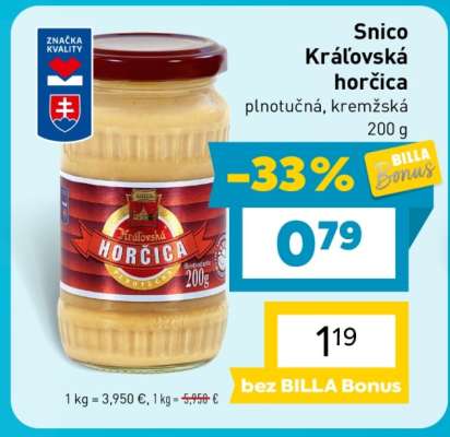Snico kráľovská horčica