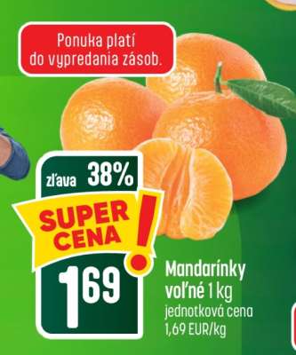 Mandarínky voľné 1 kg