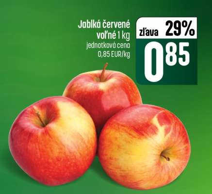 Jablká červené voľné 1 kg