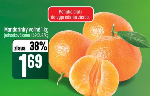 Mandarínky voľné 1 kg