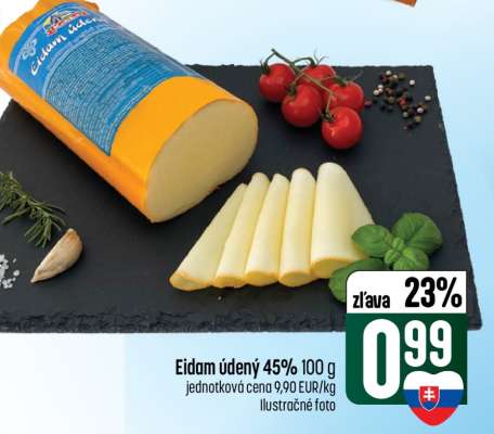 Eidam údený 45% 100 g