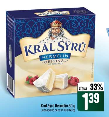 Král sýrů Hermelín 80 g