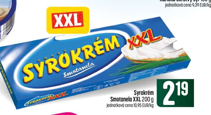 Syrokrém Smotanela XXL