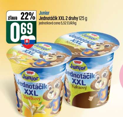 Junior Jednotáčik XXL 2 druhy 125 g