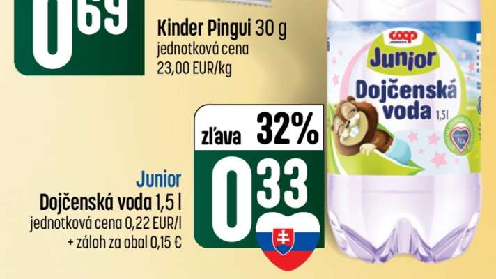 Junior Dojčenská voda 1,5 l