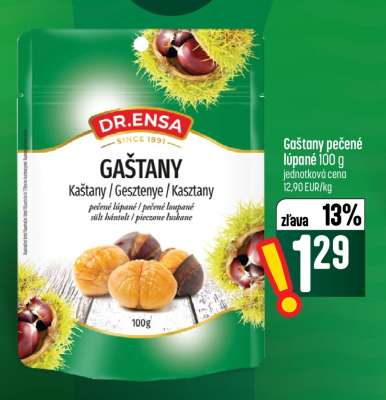 Gaštany pečené lúpané 100 g
