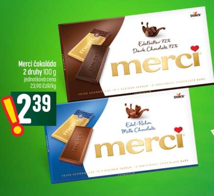 Merci čokoláda