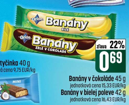 Banány v čokoládě, 45 g