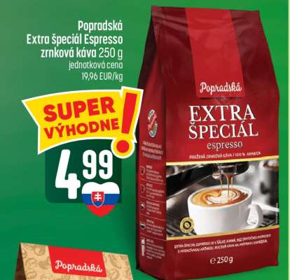 Popradská Extra špeciál Espresso