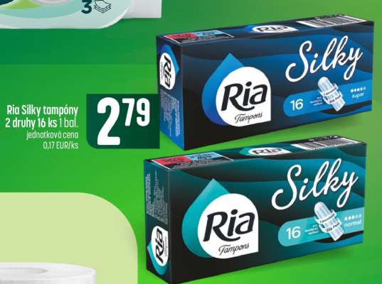 Ria Silky tampóny