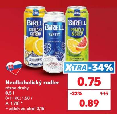 Nealkoholický radler