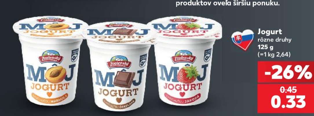 Jogurt rôzne druhy