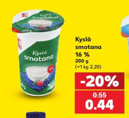 Kyslá smotana 16 %